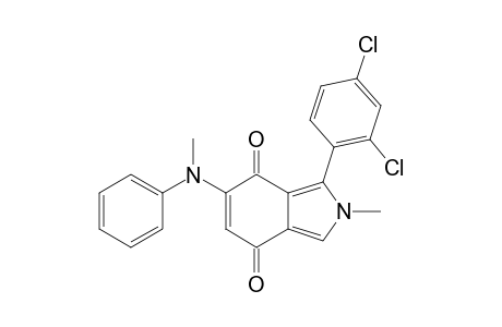 2-Methyl-1-(2',4'-dichlorophenyl)-6-(N-methylanilino)-2H-isoindole-4,7-dione