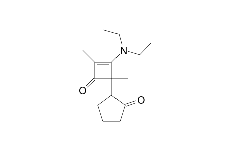 2,4-Dimethyl-3-(N,N-diethylamino)-4-(2-oxocyclopentyl)cyclobuten-1-one