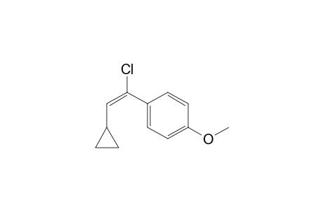Benzene, 1-(1-chloro-2-cyclopropylethenyl)-4-methoxy-, (E)-