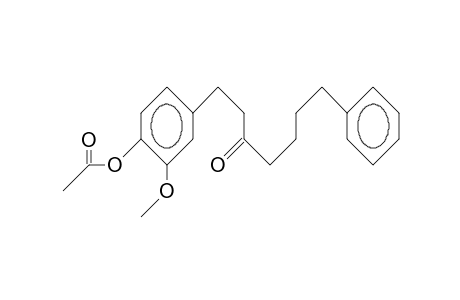 1-(4'-Acetoxy-3'-methoxyphenyl)-7-phenyl-3-heptanone