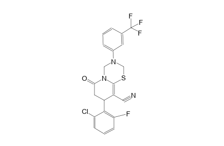 2H,6H-pyrido[2,1-b][1,3,5]thiadiazine-9-carbonitrile, 8-(2-chloro-6-fluorophenyl)-3,4,7,8-tetrahydro-6-oxo-3-[3-(trifluoromethyl)phenyl]-