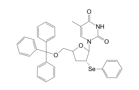 3'-.alpha.-(Phenylselenenyl)-5'-O-trityl-3'-deoxythymidine