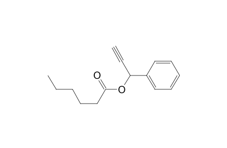 Hexanoic acid, 1-phenyl-2-propynyl ester