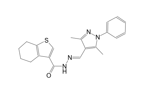 N'-[(E)-(3,5-dimethyl-1-phenyl-1H-pyrazol-4-yl)methylidene]-4,5,6,7-tetrahydro-1-benzothiophene-3-carbohydrazide