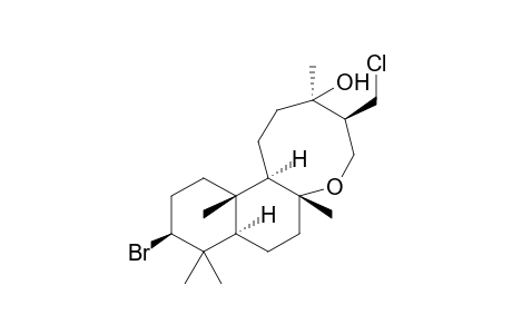 (3R,4S,6aR,8aR,10S,12aS,12bR)-10-bromo-4-(chloromethyl)-3,6a,9,9,12a-pentamethyl-tetradecahydro-1H-naphtho[2,1-b]oxocin-3-ol