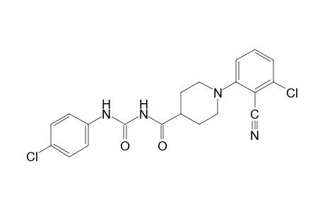 1-[1-(3-chloro-2-cyanophenyl)isonipecotoyl]-3-(p-chlorophenyl)urea