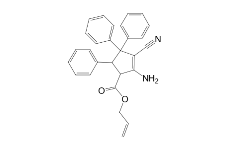 1-Amino-2-cyano-5-allyloxycarbonyl-3,3,4-triphenylcyclopentene