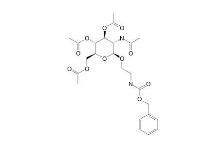2-(BENZYLOXYCARBONYL)-AMINOETHYL-2-ACETAMIDO-3,4,6-TRI-O-ACETYL-2-DEOXY-BETA-D-GLUCOPYRANOSIDE