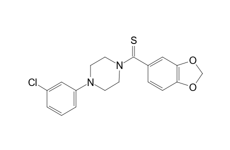 1-(m-chlorophenyl)-4-(thiopiperonylyl)piperazine