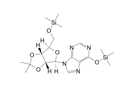 2',3'-Isopropylideneinosine, 2tms derivative