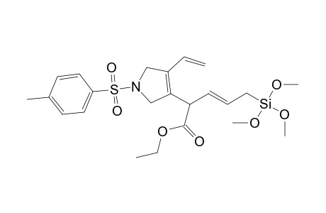 Ethyl 2-(1-tosyl-4-vinyl-2,5-dihydro-1H-pyrrol-3-yl)-5-(trimethoxysilyl)pent-3-enoate