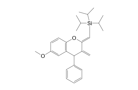 2-(Z)-Triisopropylsilylmethylene-3-methylidene-4-phenyl-6-methoxy-chromane