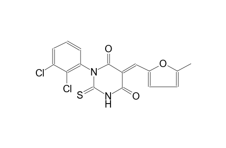 4,6(1H,5H)-pyrimidinedione, 1-(2,3-dichlorophenyl)dihydro-5-[(5-methyl-2-furanyl)methylene]-2-thioxo-, (5E)-