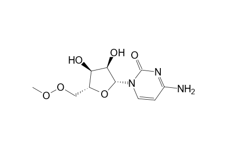 4-Amino-1-[(2R,3R,4S,5R)-3,4-dihydroxy-5-(methyldioxymethyl)-2-oxolanyl]-2-pyrimidinone