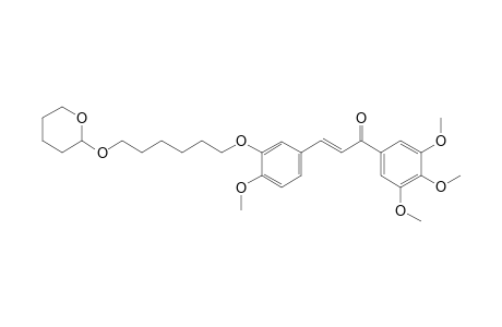 (2E)-3-[4'-methoxy-3'-(tetrahydropyranyloxhexyl)]phenyl-1-(2',3',4'-trimethoxyphenyl)prop-2-en-1-one