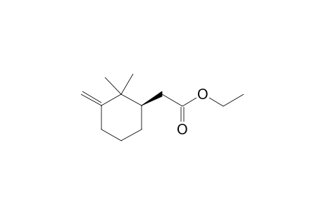 (+)-(1R)-2,2-Dimethyl-3-[methylidene]cyclohexane-1-ethyl acetate