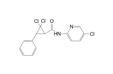 2,2-dichloro-N-(5-chloro-2-pyridinyl)-3-phenylcyclopropanecarboxamide