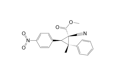Cyclopropanecarboxylic acid, 1-cyano-2-methyl-3-(4-nitrophenyl)-2-phenyl-, methyl ester, (1.alpha.,2.alpha.,3.beta.)-