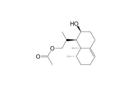 1-Naphthaleneethanol, 1,2,3,4,6,7,8,8a-octahydro-2-hydroxy-.beta.,8,8a-trimethyl-, .alpha.-acetate, [1R-[1.alpha.(S*),2.alpha.,8.beta.,8a.beta.]]-