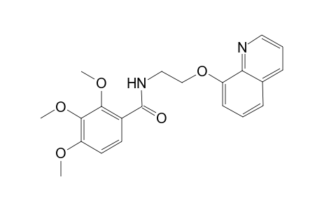 2,3,4-trimethoxy-N-[2-(quinolin-8-yloxy)ethyl]benzamide