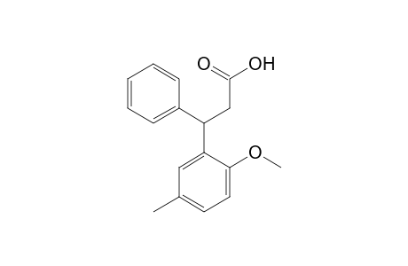 3-(2-Methoxy-5-methylphenyl)-3-phenylpropionic acid