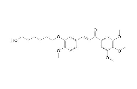 (2E)-3-[4'-methoxy-3'-(6''-hydroxyhexyloxy)]phenyl-1-(3',4',5'-trimethoxyphenyl)prop-2-en-1-one