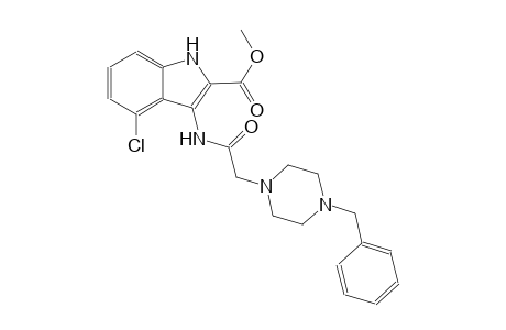 methyl 3-{[(4-benzyl-1-piperazinyl)acetyl]amino}-4-chloro-1H-indole-2-carboxylate