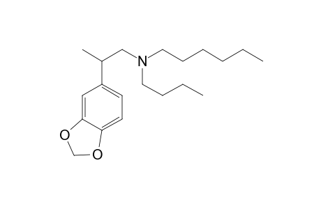 N-Butyl-N-hexyl-2-(3,4-methylenedioxyphenyl)propan-1-amine