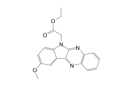 6H-Indolo[2,3-b]quinoxaline-6-acetic acid, 9-methoxy-, ethyl ester