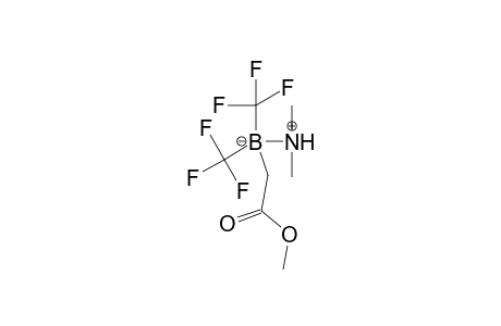 Acetic acid, dimethylamine(B-N)bis(trifluoromethyl)boryl-, methyl ester