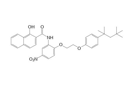 1-hydroxy-5'-nitro-2'-{2-[p-(1,1,3,3-tetramethylbutyl)phenoxy]ethoxy}-2-naphthanilide