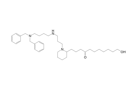 1-{1'-{3'-[4"'-(Dibenzylamino)butyl]aminopropyl}piperidin-2'''-yl}-11-hydroxyundecan-4-one