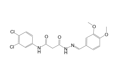 beta-alanine, N-(3,4-dichlorophenyl)-3-oxo-, 2-[(E)-(3,4-dimethoxyphenyl)methylidene]hydrazide