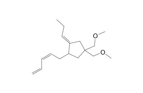 (4E)-1,1-Bis(methoxymethyl)-3-((Z)-penta-2,4-dienyl)-4-propylidenecyclopentane