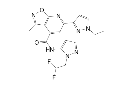 isoxazolo[5,4-b]pyridine-4-carboxamide, N-[1-(2,2-difluoroethyl)-1H-pyrazol-5-yl]-6-(1-ethyl-1H-pyrazol-3-yl)-3-methyl-