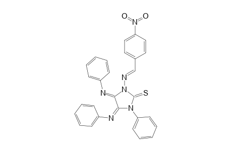 1-(4-NITROBENZYLIDENAMINO)-2-THIOXO-3-PHENYL-4,5-BIS-(PHENYLIMINO)-IMIDAZOLIDINE