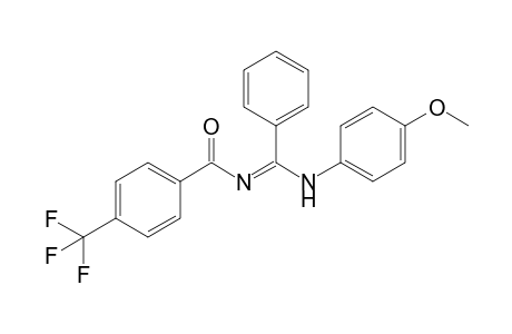 N-[(4-Methoxyphenylamino)phenylmethylene]-4-(trifluoromethyl)-benzamide