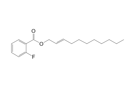 2-Fluorobenzoic acid, undec-2-enyl ester