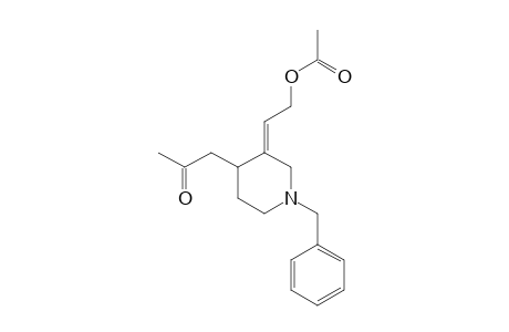4-ACETONYL-3-(2-ACETOXYETHYLIDENE)-1-BENZYLPIPERIDINE