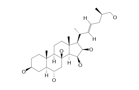 (22E,25S)-5-ALPHA-CHOLEST-22(23)-ENE-3-BETA,6-ALPHA,8,15-BETA,16-BETA,26-HEXAOL