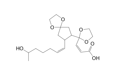 2-Propenoic acid, 3-[2-[8-(6-hydroxy-1-heptenyl)-1,4-dioxaspiro[4.4]non-7-yl]-1,3-dioxo lan-2-yl]-
