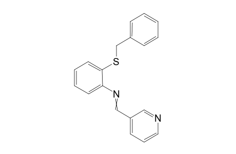 N-(2-benzylsulfanylphenyl)-1-(3-pyridyl)methanimine