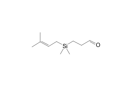 3-[Dimethyl(3-methylbut-2-en-1-yl)silyl]propanal