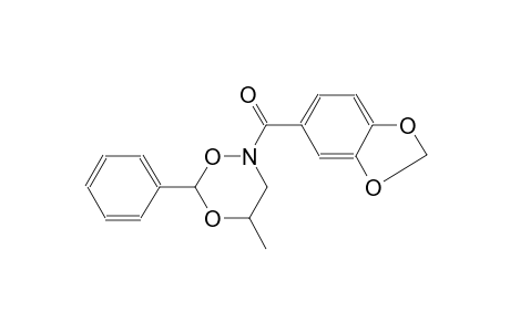 2-(1,3-Benzodioxol-5-ylcarbonyl)-4-methyl-6-phenyl-1,5,2-dioxazinane
