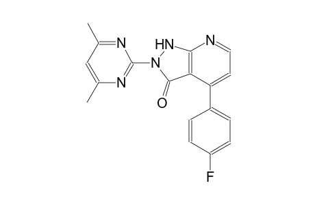 3H-pyrazolo[3,4-b]pyridin-3-one, 2-(4,6-dimethyl-2-pyrimidinyl)-4-(4-fluorophenyl)-1,2-dihydro-