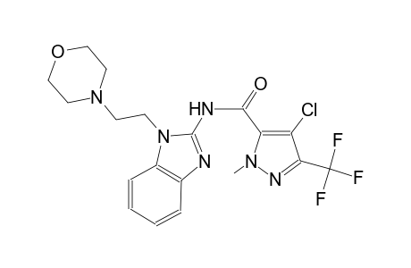 4-chloro-1-methyl-N-{1-[2-(4-morpholinyl)ethyl]-1H-benzimidazol-2-yl}-3-(trifluoromethyl)-1H-pyrazole-5-carboxamide