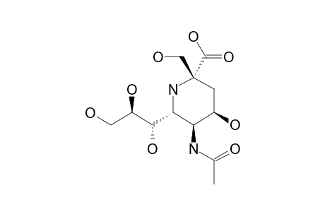 5-ACETAMIDO-2-AMINO-2-N,6-ANHYDRO-2,3,5-TRIDEOXY-2-C-(HYDROXYMETHYL)-D-ERYTHRO-L-ALLO-NONONIC-ACID