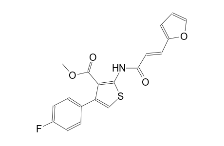 methyl 4-(4-fluorophenyl)-2-{[(2E)-3-(2-furyl)-2-propenoyl]amino}-3-thiophenecarboxylate