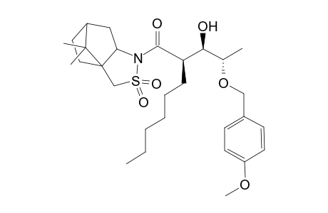 (R)-1-(10,10-Dimethyl-3,3-dioxo-3lambda*6*-thia-4-aza-tricyclo[5.2.1.0*1,5*]dec-4-yl)-2-[(1R,2S)-1-hydroxy-2-(4-methoxy-benzyloxy)-propyl]-octan-1-one