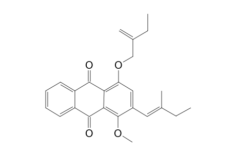 4-(2''-ETHYLPROP-2''-ENYLOXY)-1-METHOXY-2-(2'-METHYLBUT-1'-ENYL)-ANTHRAQUINONE